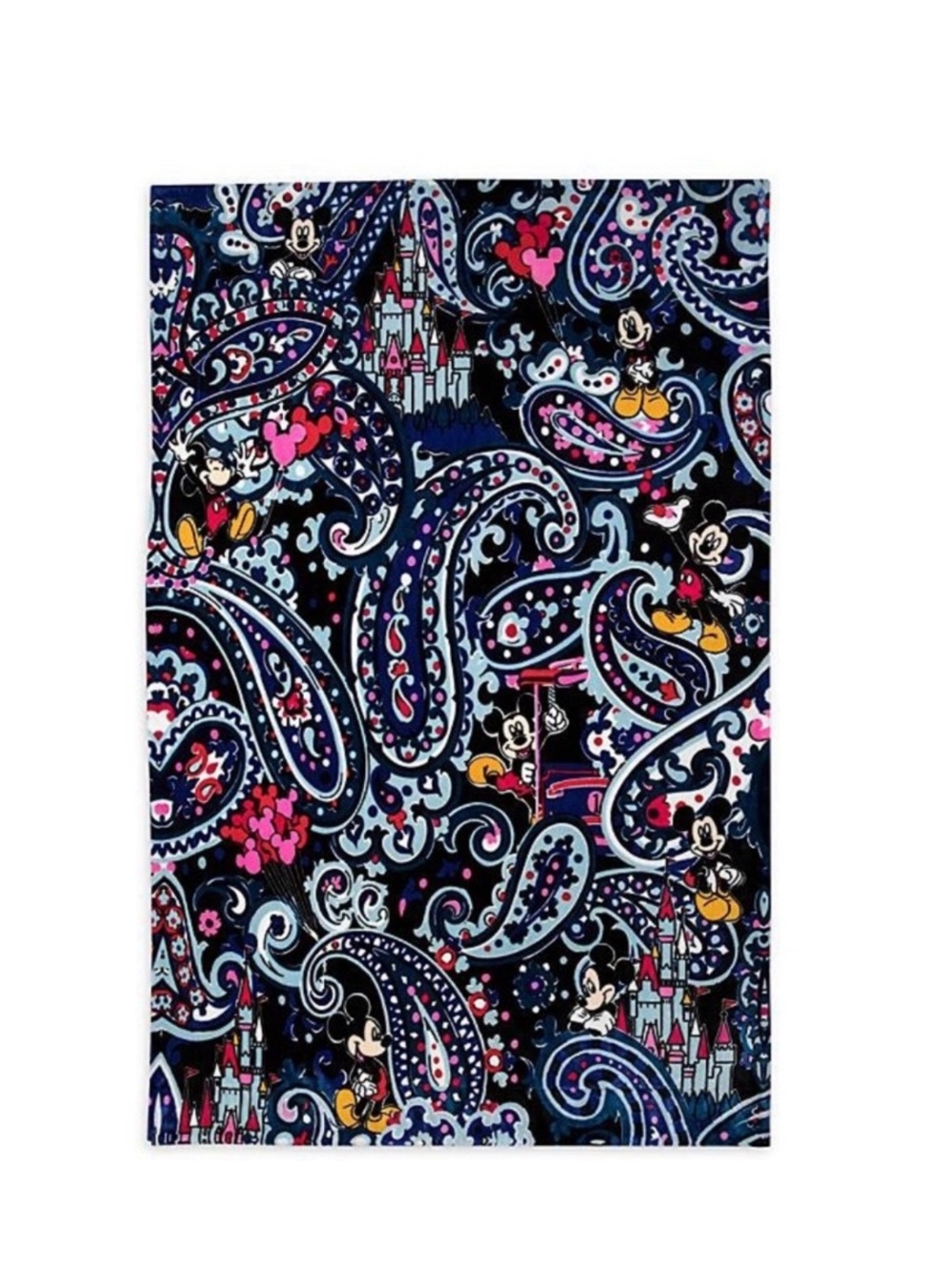 Vera Bradley Disney Mickey Mouse Whimsical Paisley Sherpa Throw NWT